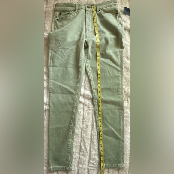 NEW Lauren Ralph Lauren Premier Skinny Ankle Light Green Jeans Size 6 - Picture 8 of 9